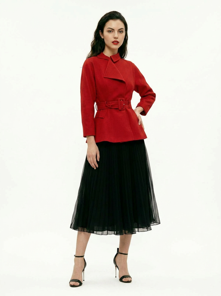 Harriet Sunray Skirt in Noir — Patrick McDowell Resort 2027, Look 2